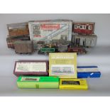 A large collection of railwayana and model railway kits to include a tin plate Queen Mary locomotive