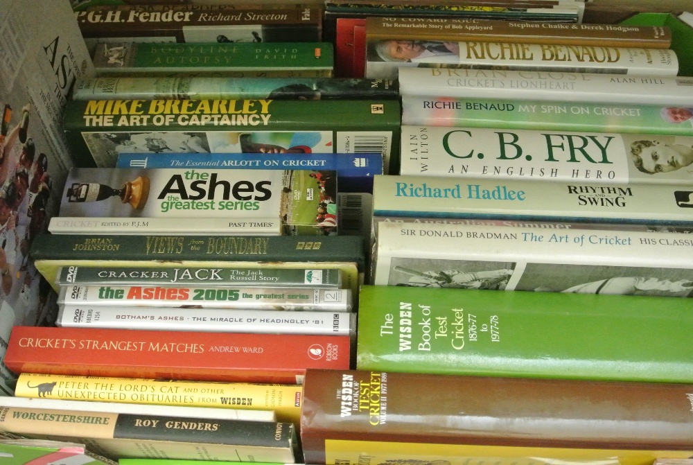 Three boxes of good quality cricket related books - Image 2 of 3