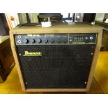 An Ibanez 100w valve combi amp. Tbz 100TE graphic equalizer made in Japan, number IBZ-100 serial