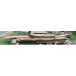 A good period oak beam, 2.7m long, together with four other good period oak beams of shorter