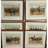 Richard Simkin (1840-1926) - set of eight military pictures to include The Seventh Bengal Native