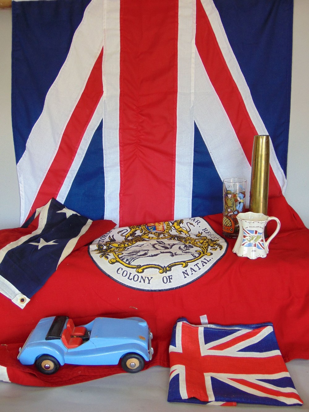 A large collection of military related items to include trench art, flags, books, literature and - Image 5 of 5
