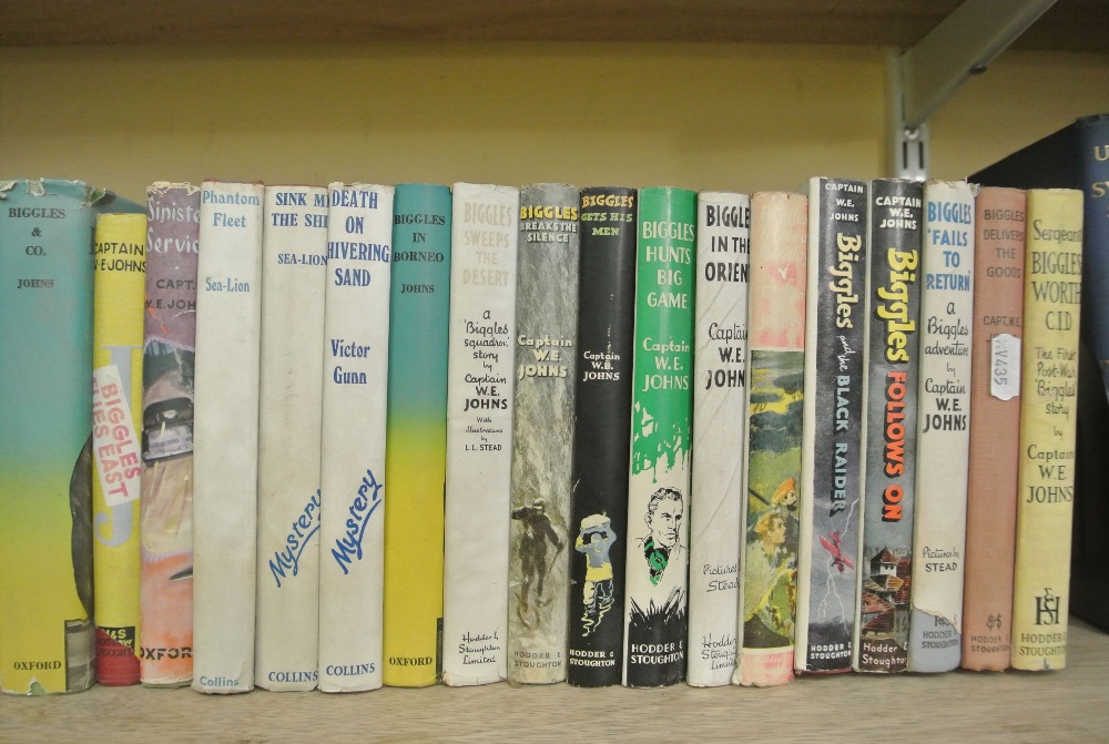 A collection of books by Captain W E Johns, including Biggles and Gimlet, some first editions and - Image 3 of 3