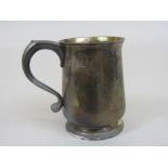 1920s Georgian style baluster tankard, maker RW&S, London 1929, 10cm high, 7oz approx