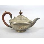 1920s silver bachelor teapot, maker Walker & Hall, Sheffield 1921, 24cm long, 15.5oz approx