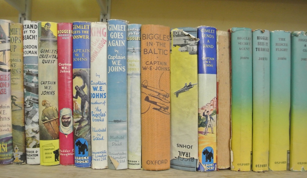 A collection of books by Captain W E Johns, including Biggles and Gimlet, some first editions and - Image 2 of 3