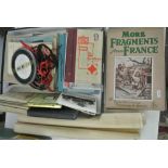 A good selection of WWII manuals, Amy, Navy and Airforce recognition booklets, Daily Telegraph and