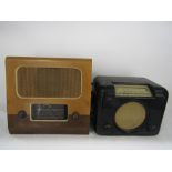 A vintage Bakelite radio, together with a further vintage radio (2)