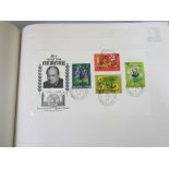 The Sir Winston Churchill 1965 stamp album containing GB, Commonwealth and World Stamps and