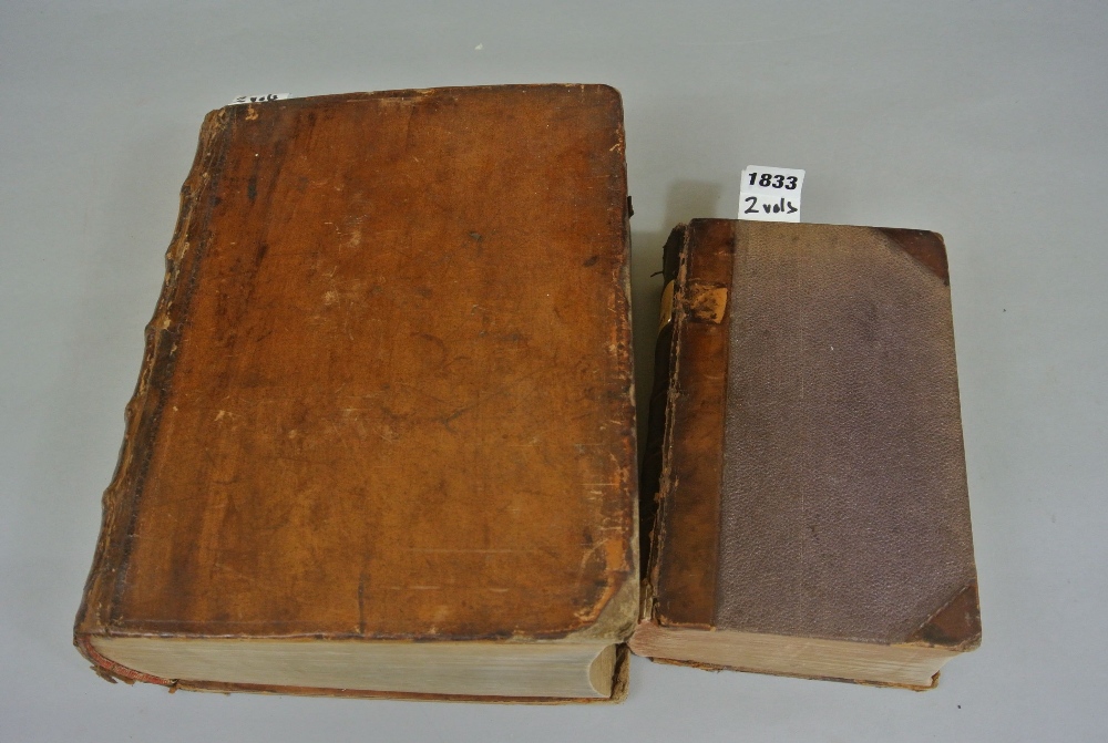 Robert Ainsworth Dictionary - English & Latin, further parts by Thomas Morell, leather bound 1773,