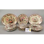 A quantity of 19th century Shanghae (sic) dinner wares by T Till & Son, comprising pair of tureens