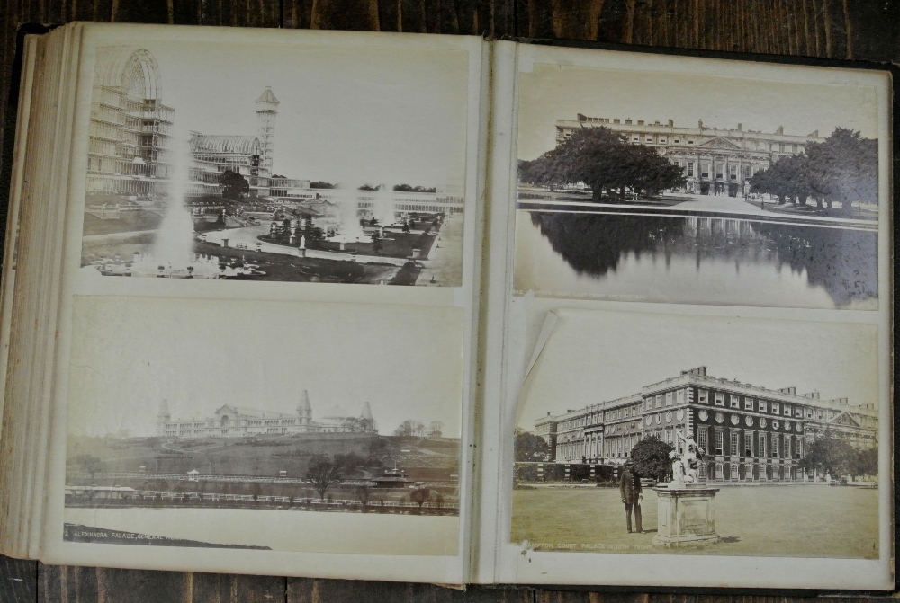 An album containing a quantity of late 19th century pictures of London, together with a mixed - Image 2 of 3