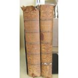 Two leather bound editions of The Naturalist Library - Ornithology Part I and II by Sir William