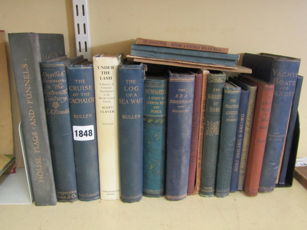 A quantity of early 20th century books about sailing, fishing and related subjects including