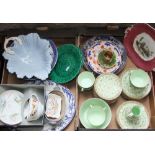 A collection of late Victorian Brownfield tea wares with printed floral decoration, a boxed Royal