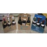 Fourteen bottles of unopened vintage wine, various dates to include 1943 Sauteres G Preller & Co