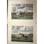 After EAS Douglas (19th century British school) - Morning and Evening, hunting scenes,