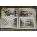 An album containing a quantity of late 19th century pictures of London, together with a mixed