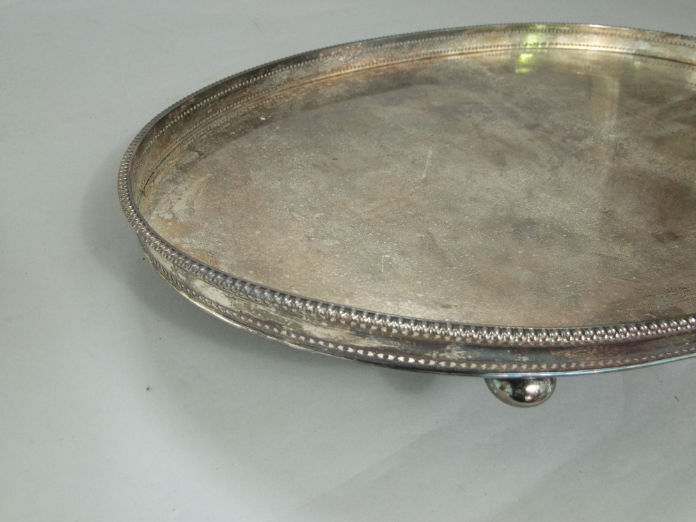 A large oval silver plated gallery tray together with a collection of good quality silver plated - Image 2 of 2