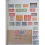 A stockbook containing an accumulation of stamps from Saudi Arabia and the Middle East including