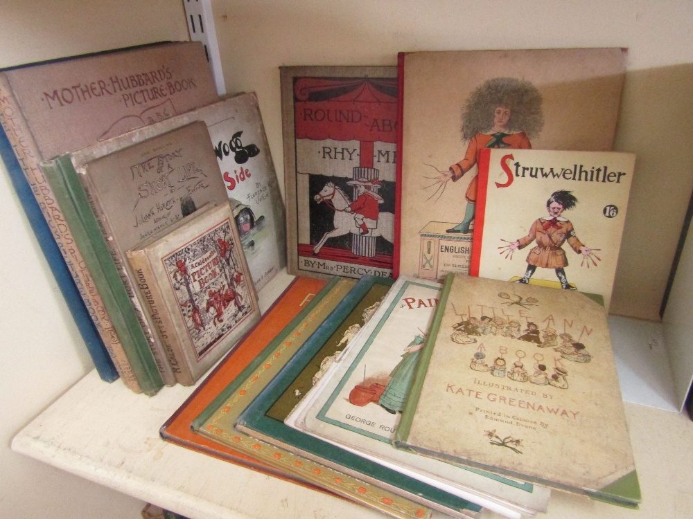 A large and interesting collection of late 19th and early 20th century children's books including