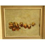 Attributed to Eliot Hodgkin (20th century) - Study of shallots - oil on board, signed and having