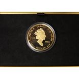 1998 Canadian $350 coin, 24ct set in an art deco presentation case, 38 grams, with certificate