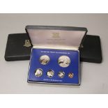 Three cased sets - British Virgin Islands - proof coinage Franklin Mint - 1974/1975/1971, each