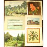 Harold J Watkins (20th century British school) - A quantity of unframed watercolours, subjects