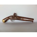 19th century flint lock pistol, engraved with GR over crown and inscribed 'Tower', with ramrod and