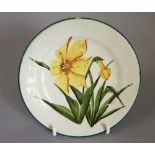 Wemyss Ware - Butter Plate 'Daffodils', impressed Wemyss ware and Robert Heron & Son, stamped Thomas