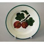 Wemyss Ware - Butter Plate 'Gooseberry', impressed Wemyss ware and Robert Heron & Son and stamped