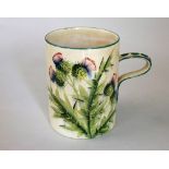 Wemyss Ware - Large mug 'Thistle', signed Wemyss, attributed to Karel Nekola, height 14cm approx