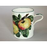 Wemyss Ware - Large mug 'Apple', impressed Wemyss, signed Thomas Goode, height 14cm approx