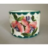 Wemyss Ware - Pot 'Sweet Pea', impressed Wemyss, stamped Thomas Goode & Co, height 8cm approx