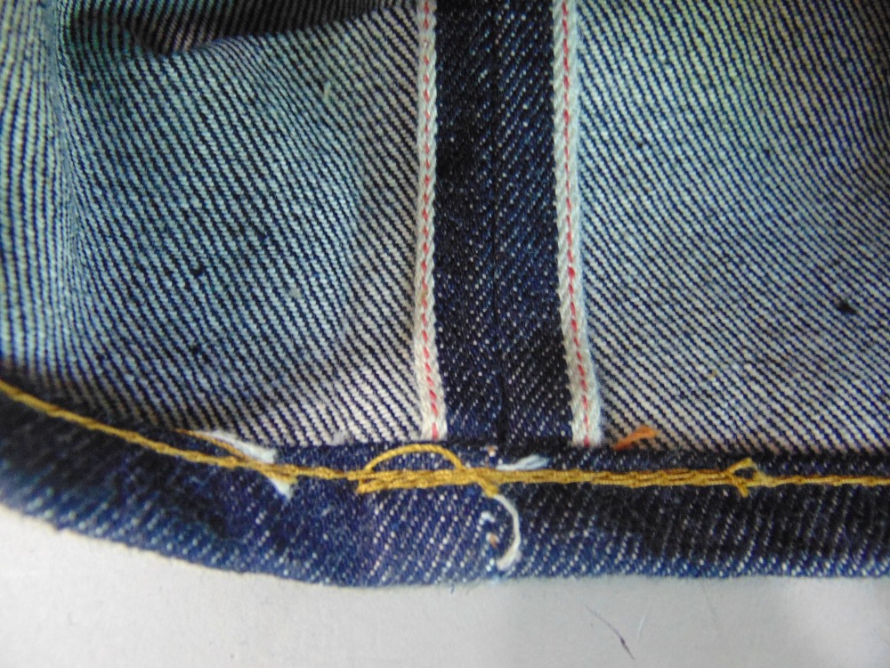 Two pairs of Levi jeans, one with original labels (1955-62) and copper backed concealed pocket - Image 4 of 7