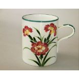 Wemyss Ware - Large mug 'Chrysanthemum', impressed Wemyss, stamped Thomas Goode & Co, height 14cm