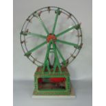 Scratch built Meccano model of a ferris wheel, 65 cm high