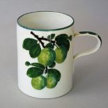 Wemyss Ware - Large mug 'Greengages', impressed Wemyss, height 14.5cm approx