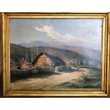 F Vial (20th century) - Landscape in Chile, oil on canvas, signed, with inscription verso