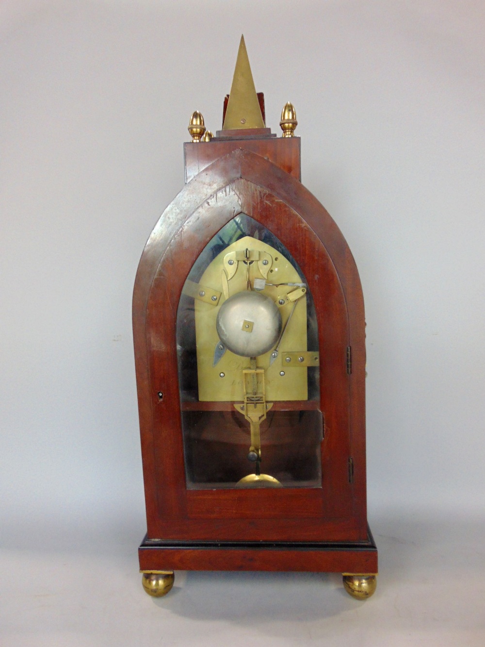 Regency double fuse bracket clock by Bisset, Royal Exchange, London, the architectural flame - Image 9 of 9