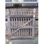 An old soft wood pedestrian gate dated 1905, 4ft wide approx