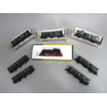 MINITRIX Cat No: 51 2030 00, class BR64 2-6-2 Steam locomotive in BLACK, with full working Heusinger