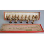 W Britains - The York and Lancaster Regiment 65th and 84th foot number 96 to hold seven figures, but