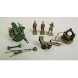 Skybirds Anti-Aircraft Section - AA Gun - officer and five men, searchlight, with original box