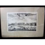 A collection of mainly 18th century black and white engravings relating to the Palace of