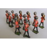 Twelve - William Britains lead Cold Stream Guards band members