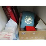 Five stamp albums containing a quantity of British and worldwide stamps, including a Penny Red and