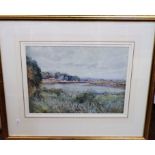 WJ Caparne? - River scene, watercolour, signed, 25 x 35cm, together with a further watercolour of