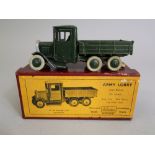 W Britain - Army Lorry, six wheel with tipping body, with driver in original box number 1335